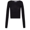 Zico, black baby alpaca and merino wool jumper