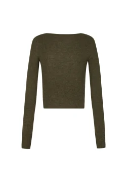 Zico, khaki baby alpaca and merino wool jumper